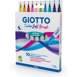 Carioca, varf flexibil (tip pensula), 10 buc/set, GIOTTO