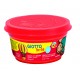 Plastilina standard, 4 culori(alb, albastru, rosu, galben) x 100 grame/borcan, GIOTTO be-be