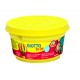 Plastilina standard, 4 culori(alb, albastru, rosu, galben) x 100 grame/borcan, GIOTTO be-be
