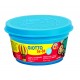 Plastilina standard, 4 culori(alb, albastru, rosu, galben) x 100 grame/borcan, GIOTTO be-be