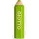 Radiera in forma de creioane colorate, GIOTTO Happy