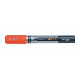 Marker LYRA Graduate Mark All, pe baza de apa, varf 2mm, pentru orice suprafata - orange neon