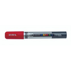 Marker LYRA Graduate Mark All, pe baza de apa, varf 2mm, pentru orice suprafata - rosu