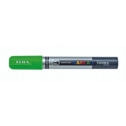 Marker LYRA Graduate Mark All, pe baza de apa, varf 2mm, pentru orice suprafata - verde neon