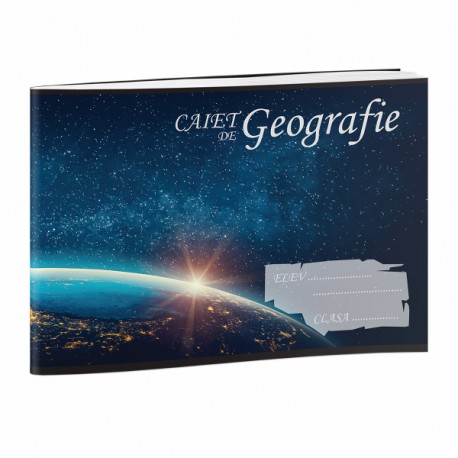 Caiet special B5, 24 file, 60g, geografie