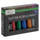 Set culori acrilice cu sclipici Creative Craft, 6 culori, 75 ml