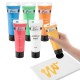 Set culori metalice acrilice Creative Craft, 6 culori, 75 ml