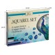 Set 25 piese Creative Craft, acuarele, markere, creioane si pensula