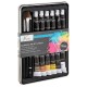 Set 16 piese Creative Craft, culori acuarela in cutie de metal
