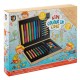Set coloriaj Creative Craft, 33 piese, creioane acuarele si carioci