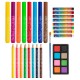 Set coloriaj Creative Craft, 33 piese, creioane acuarele si carioci