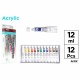 Set 12 temepera acrilica Main Paper, 12 ml