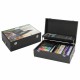 Trusa 115 piese pentru desen Creative Craft, in cutie lemn