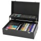 Trusa 115 piese pentru desen Creative Craft, in cutie lemn