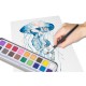 Set acuarele Creative Craft, 18 culori si pensula