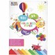 Set hartie colorata Creative Craft, 10 culori, 110 g, 40 file