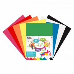 Coli spuma, Craft, 8 bucati/set, format A4, diverse culori