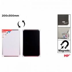 Tabla magnetica 2 fete Main Paper, alba/neagra, 200x300mmm