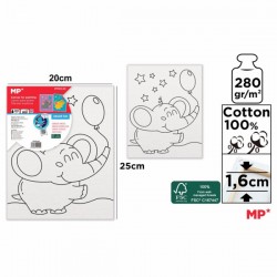 Canvas Main Paper, 20x25 cm, 280gr/mp, tematica elefant
