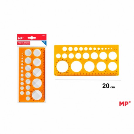 Sablon plastic Main Paper, 20 cm, cercuri, blister