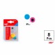 Set 8 mageti pentru tabla Main Paper, 20 mm, diverse culori, blister