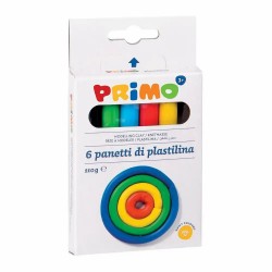 Plastilina Morocolor Primo, 110 g/cutie, 6 culori/cutie