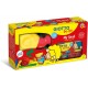 Kit plastilina dough 4 culori x 100 grame + ustensile modelaj, GIOTTO be-be My Snail