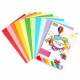 Set 100 bucati hartie colorata Creative Craft, 80 g, 10 culori/set