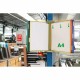 Kit complet Tarifold, din otel, pentru perete, A4, 10 display-uri, rosu