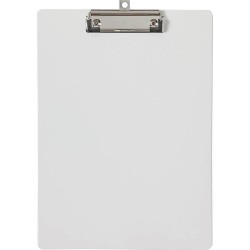 Clipboard simplu A4, plastifiat PP, MAUL Flexx - alb