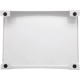 Suport pentru picioare, metalic, acoperit cu pasla, 40x30 cm, MAUL Flair - alb