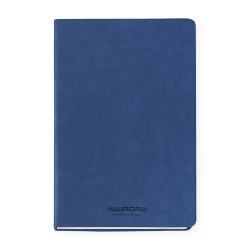 Caiet A5, 192 file - hartie FSC 80 g/mp, coperta soft-touch albastru, AURORA Capri - dictando