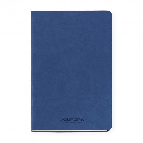 Caiet A5, 192 file - hartie FSC 80 g/mp, coperta soft-touch albastru, AURORA Capri - dictando