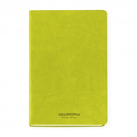 Caiet A5, 192 file - hartie FSC 80 g/mp, coperta soft-touch verde, AURORA Capri - dictando