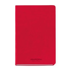 Caiet A5, 192 file - hartie FSC 80 g/mp, coperta soft-touch rosu, AURORA Capri - dictando