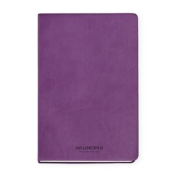 Caiet A5, 192 file - hartie FSC 80 g/mp, coperta soft-touch violet, AURORA Capri - dictando