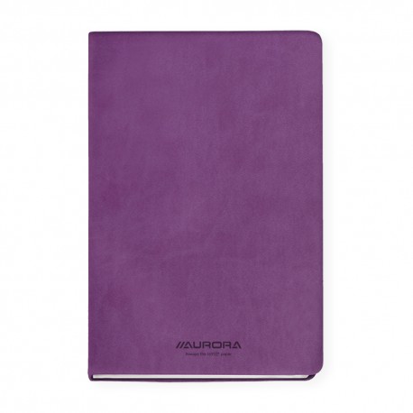 Caiet A5, 192 file - hartie FSC 80 g/mp, coperta soft-touch violet, AURORA Capri - dictando