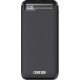 Baterie externa GRIXX Optimum - 20000mAh, cu port USB-C - neagra