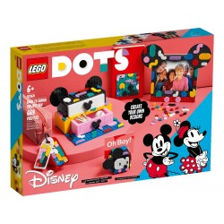 LEGO DOTS, Caseta Mickey Mouse si Minnie Mouse pentru proiecte scolare, numar piese 669, varsta 6+