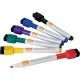 Marker NOBO, pentru table si flipcharturi, varf rotund 2 mm, cu burete, 6 buc/cutie, diverse culori