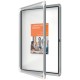 Avizier NOBO Premium Plus, exterior, otel emailat, 4x A4, cu usa si cheie, magnetic, alb