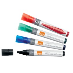 Marker NOBO, pentru table si flipcharturi, varf 5-12 mm, 10 buc/cutie, diverse culori