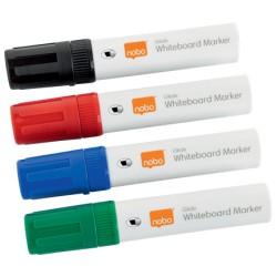 Marker NOBO, pentru table si flipcharturi, varf 5-12 mm, Jumbo, 4 buc/cutie, diverse culori