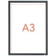 Rama pentru perete NOBO Impression Pro, aluminiu, cu clip, A3, grafit