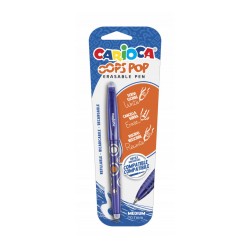 Pix erasable, 0.7mm, CARIOCA Oops Pop - albastru