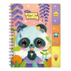 Notes cu separatoare si spira Bangoberry Pally Panda, 200 pagini