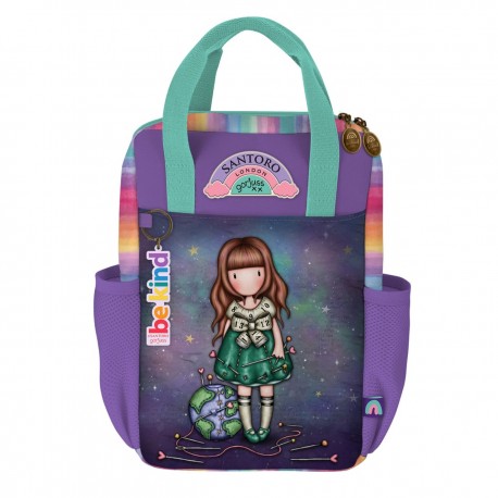 Rucsac mic Gorjuss, 1 compartiment, Be Kind To Our Planet