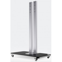 Stand pentru ecran interactiv HORION 86-98 inch, din otel carbon si sticla securizata