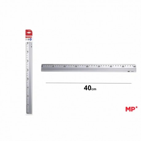 Rigla aluminiu Main Paper, 40 cm, blister