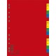Index plastic color, alfabetic A-Z, extra wide, A4+, 120 microni, DONAU